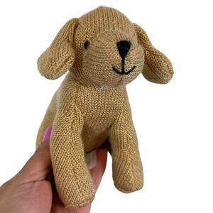 Mon Ami Bentley Puppy Knit Rattle Plush Toy Dog Baby